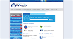 Desktop Screenshot of mysecurity.com.au