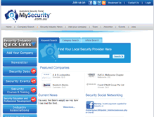 Tablet Screenshot of mysecurity.com.au
